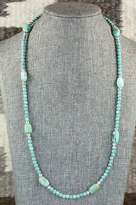 Turquoise & Sterling Silver Necklace - Navajo