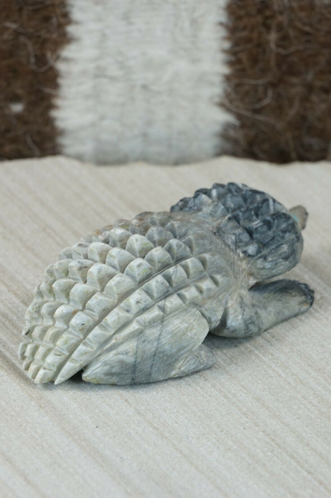 Horned Toad Zuni Fetish Carving - Jonas Hastito