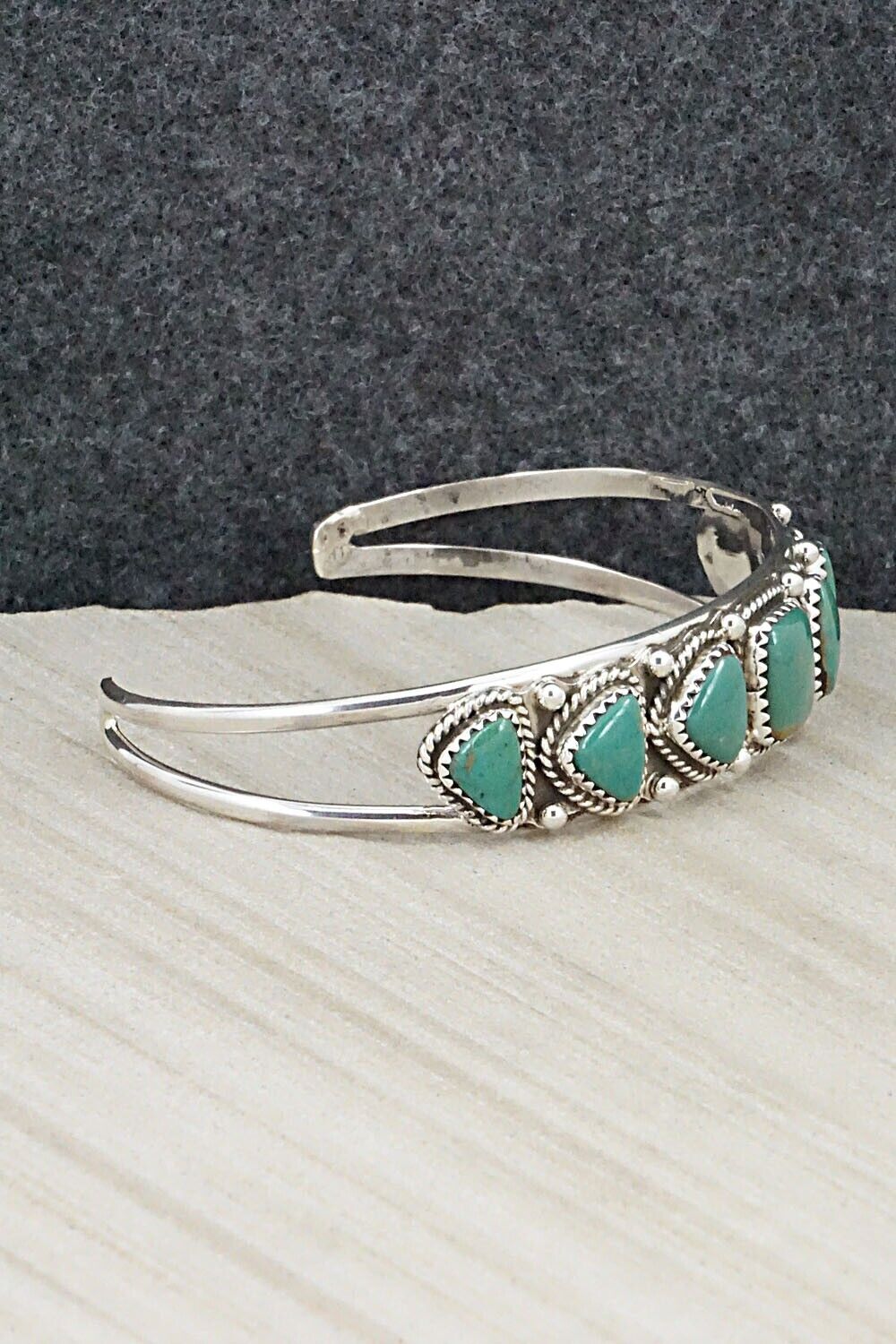 Turquoise & Sterling Silver Bracelet - Roberta Begay