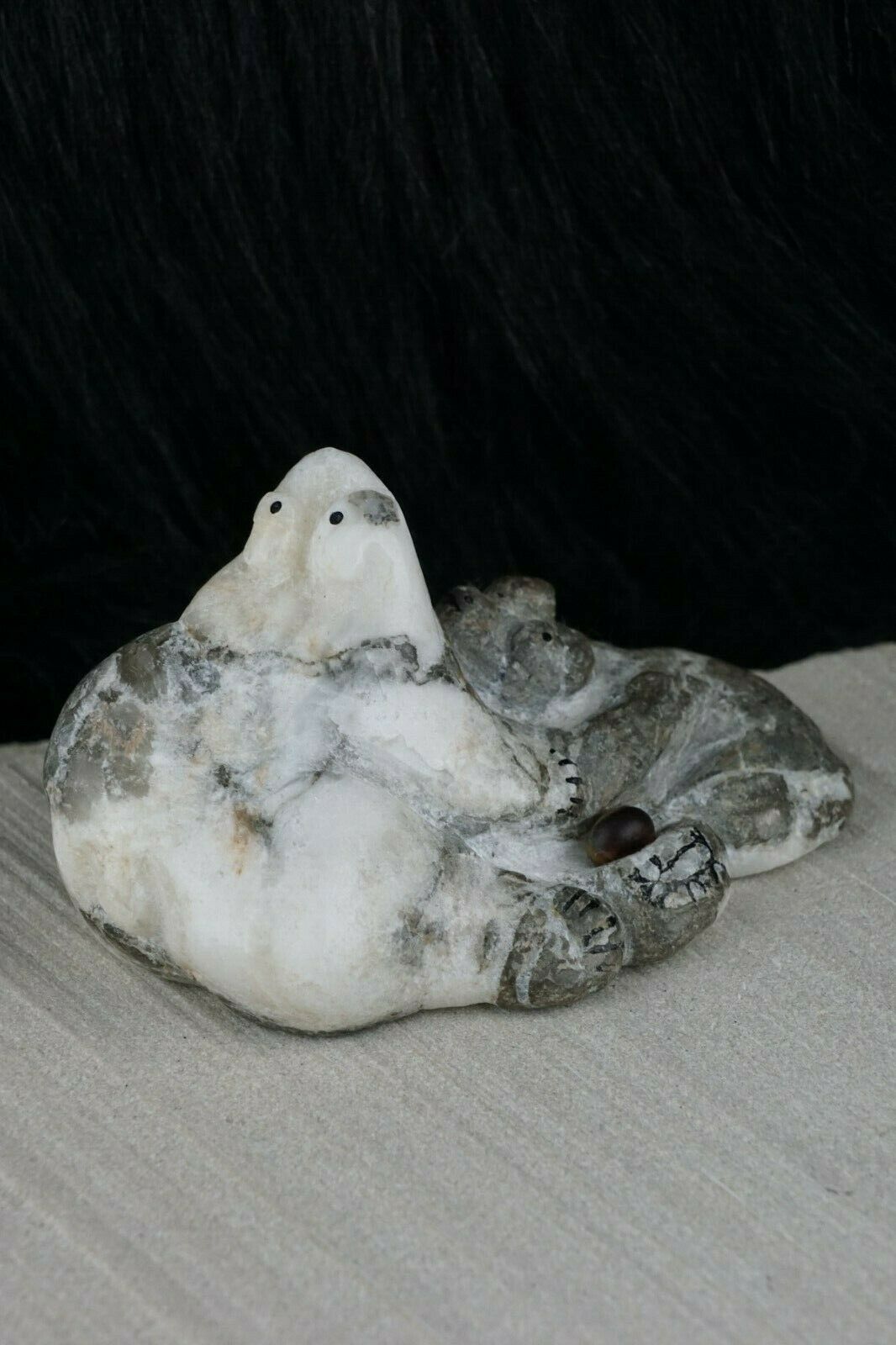 Bear Zuni Fetish Carving - Rick Kallestewa - High Lonesome Trading