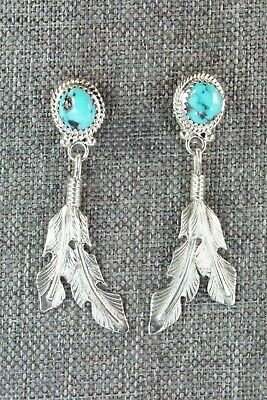 Turquoise & Sterling Silver Earrings - Annie Spencer - High Lonesome Trading