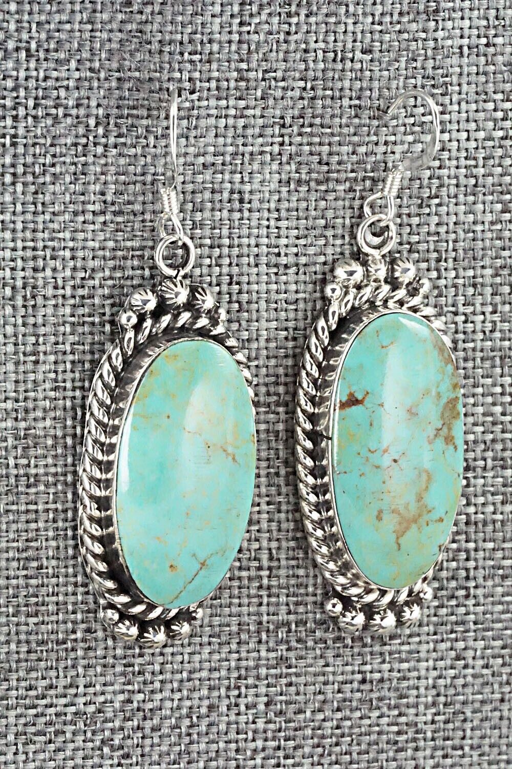 Turquoise & Sterling Silver Earrings - Gregg Yazzie