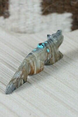 Wolf Zuni Fetish Carving - Danette Laate - High Lonesome Trading