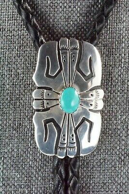 Turquoise & Sterling Silver Bolo Tie - Richard Singer