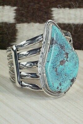 Turquoise & Sterling Silver Bracelet - Raymond Delgarito
