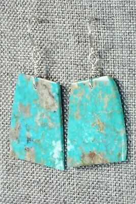 Turquoise & Sterling Silver Earrings - Lupe Lovato