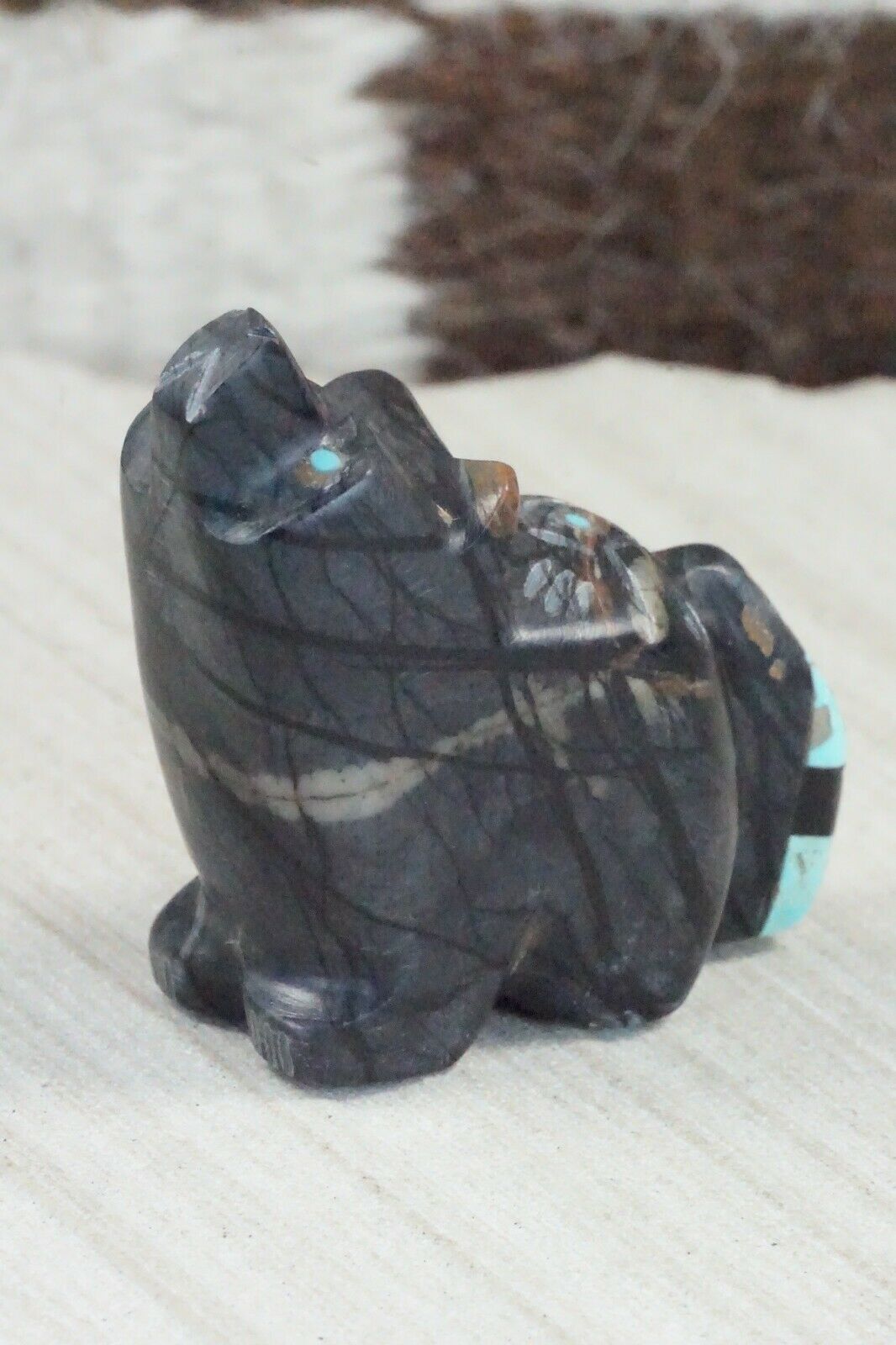 Wolf Zuni Fetish Carving - Brandon Phillips