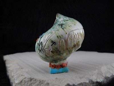 Corn Maiden & Zuni Eagle Carving - Gloria Chattin - High Lonesome Trading