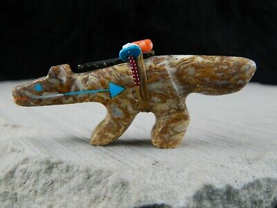 Coyote Zuni Fetish Carving - Fernando Laiwakete - High Lonesome Trading