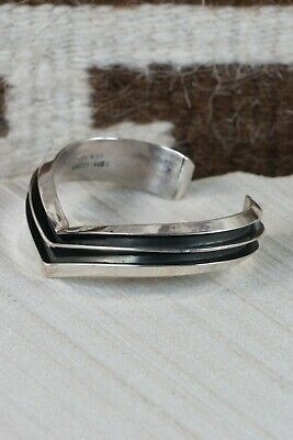 Navajo Sterling Silver Bracelet - Tom Hawk - High Lonesome Trading