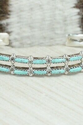 Turquoise & Sterling Silver Bracelet - Murray Hannaweeka