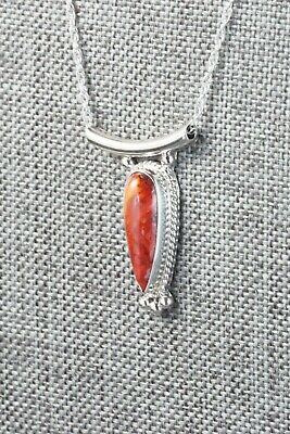 Spiny Oyster & Sterling Silver Necklace - Sharon McCarthy