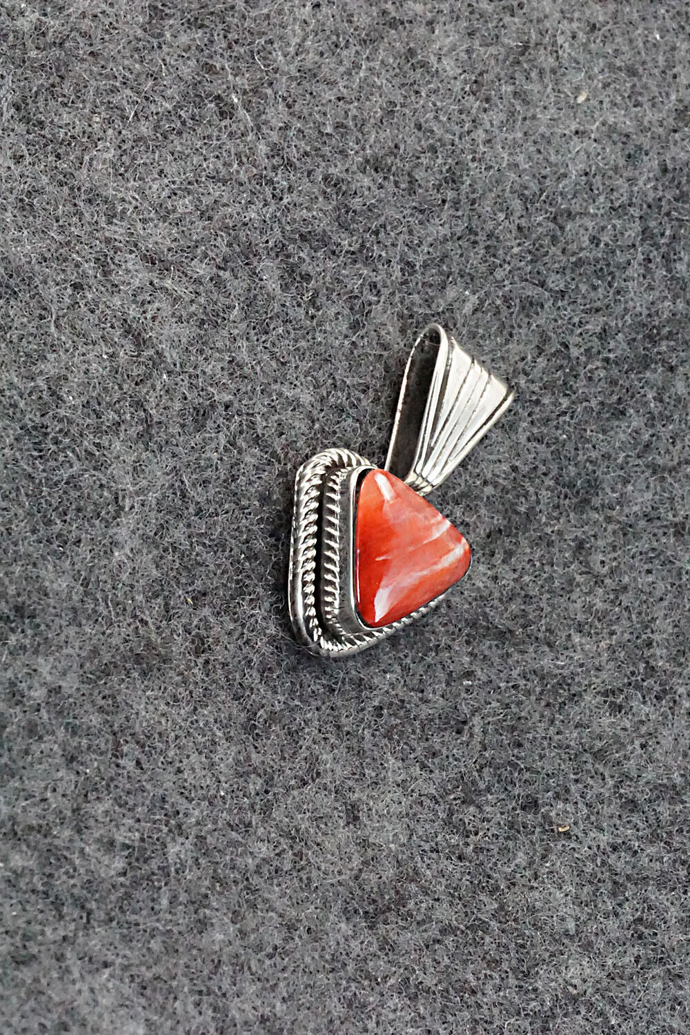 Spiny Oyster and Sterling Silver Pendant - Sadie Jim