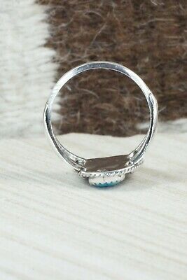 Turquoise & Sterling Silver Ring - Jeanette Saunders - Size 14