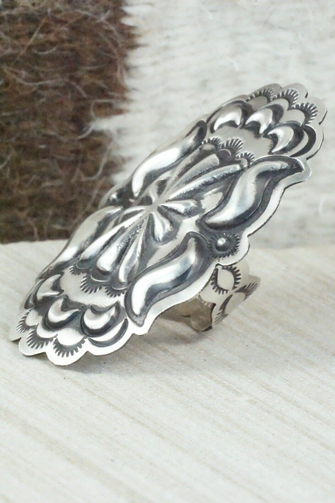 Sterling Silver Ring - Leander Tahe - Size 7.5