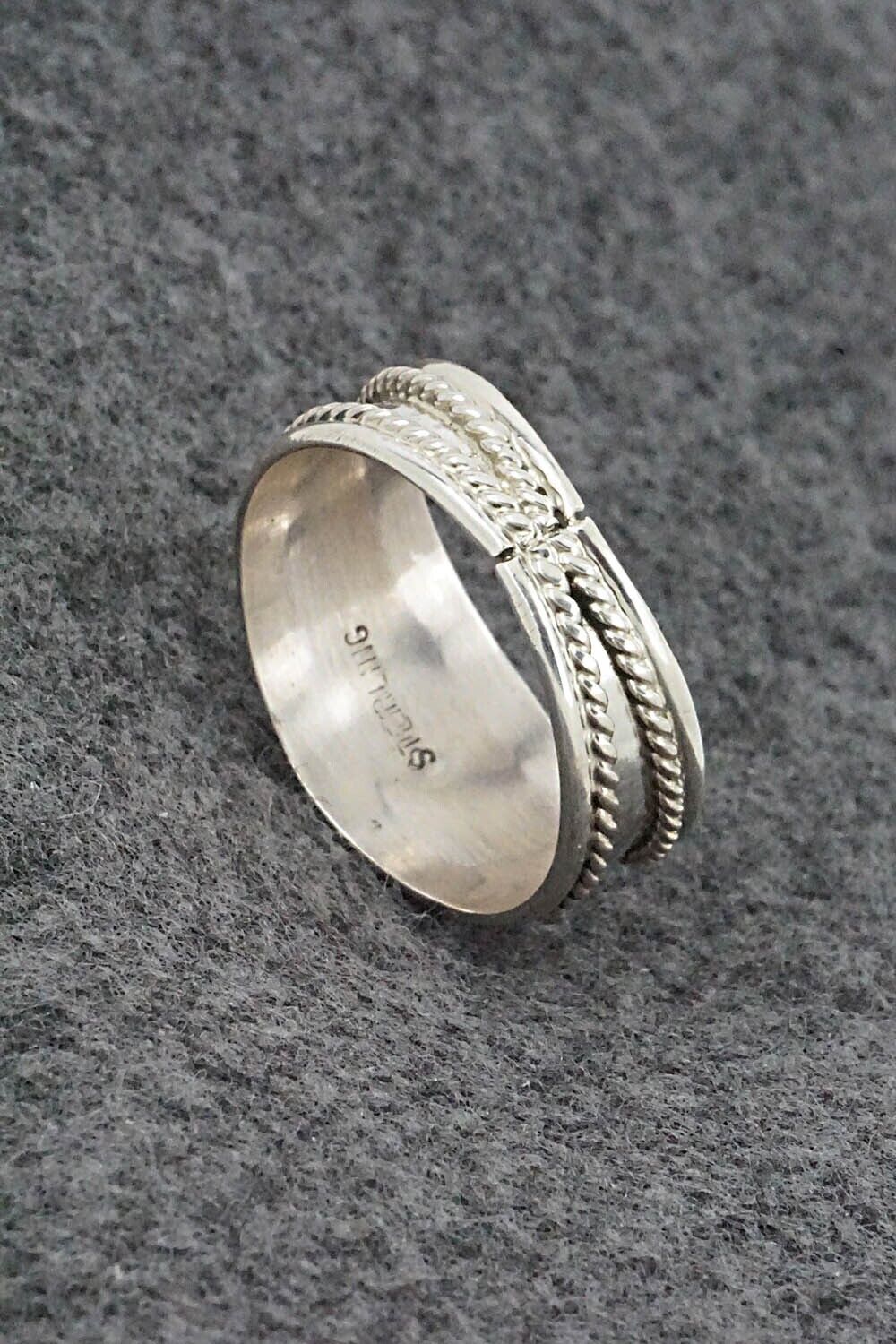 Turquoise & Sterling Silver Ring - Sondra Whitegoat - Size 12.75