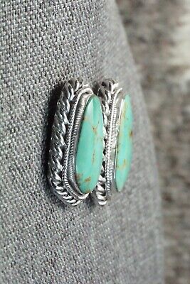 Turquoise and Sterling Silver Earrings - Sharon McCarthy
