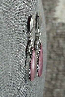 Spiny Oyster and Sterling Silver Earrings - Selina Warner