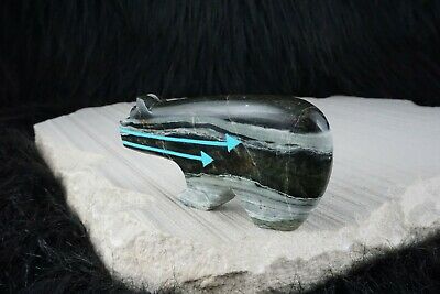 Bear Zuni Fetish Carving - Bernard Laiwakete - High Lonesome Trading