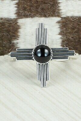Onyx & Sterling Silver Zia Bracelet - Thomas Valencia