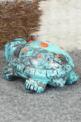 Turtle Zuni Fetish Carving - Reynold Lunasee