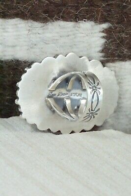 Turquoise & Sterling Silver Ring - Tom Lewis - Size 7.75