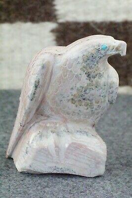 Eagle Zuni Fetish Carving - Derrick Kaamasee - High Lonesome Trading