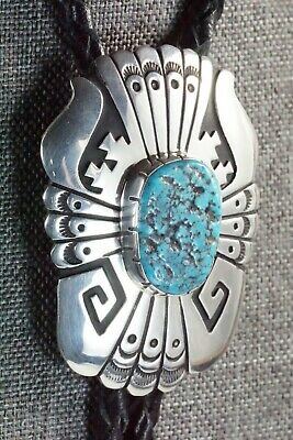 Turquoise & Sterling Silver Bolo Tie - Richard Singer