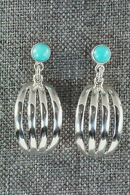 Turquoise & Sterling Silver Earrings - James Bahe