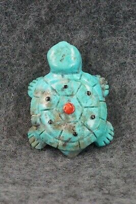 Turtle Zuni Fetish Carving - Reynold Lunasee