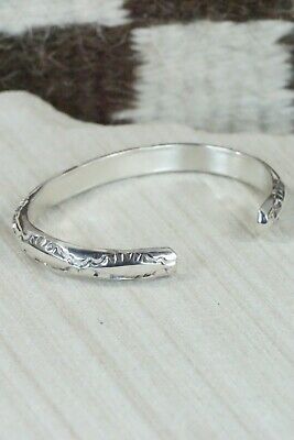 Navajo Sterling Silver Bracelet - Elaine Tahe