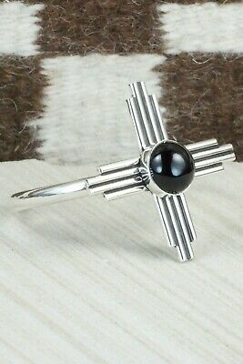 Onyx & Sterling Silver Zia Bracelet - Thomas Valencia