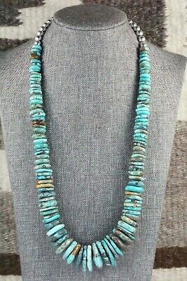 Turquoise & Sterling Silver Necklace - Navajo