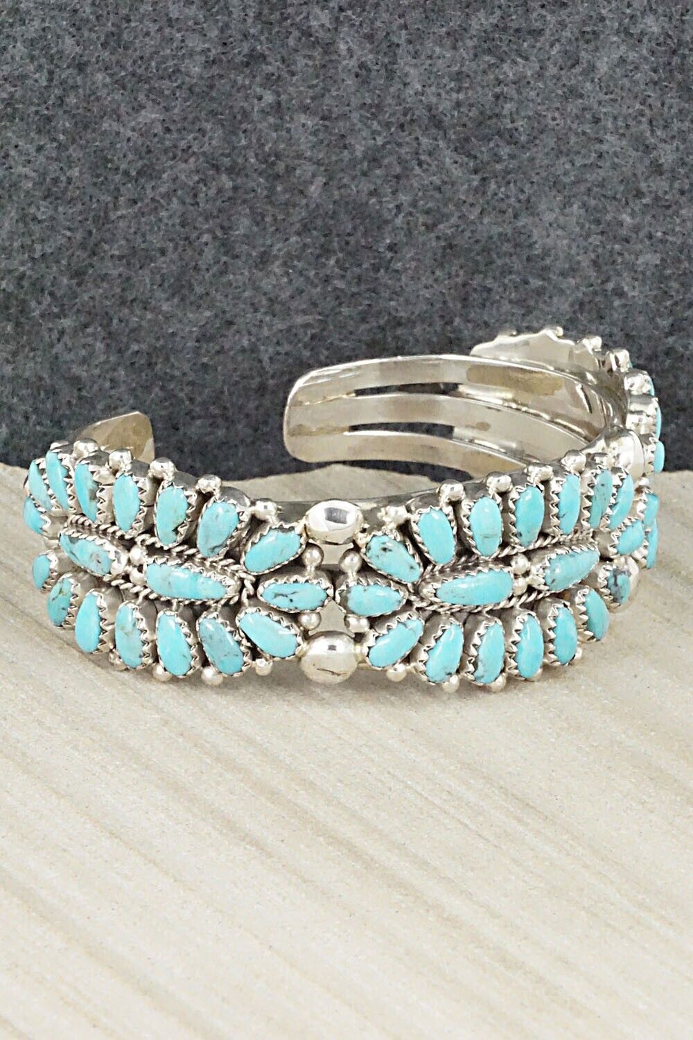 Turquoise & Sterling Silver Bracelet - Jaz Wilson
