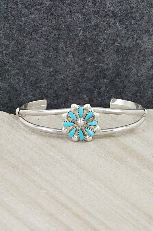 Turquoise & Sterling Silver Bracelet - David Leekity