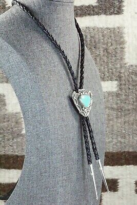 Turquoise & Sterling Silver Bolo Tie - Delbert Arviso
