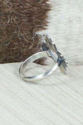Sterling Silver Zia Ring - Raymond Coriz - Size 8.25