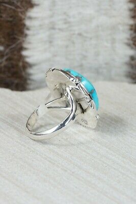 Navajo Turquoise & Sterling Silver Ring - Daniel Benally - Size 7