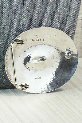 Sterling Silver Belt Buckle - Carson Blackgoat - High Lonesome Trading