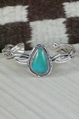 Navajo Turquoise and Sterling Silver Bracelet - Samuel Yellowhair
