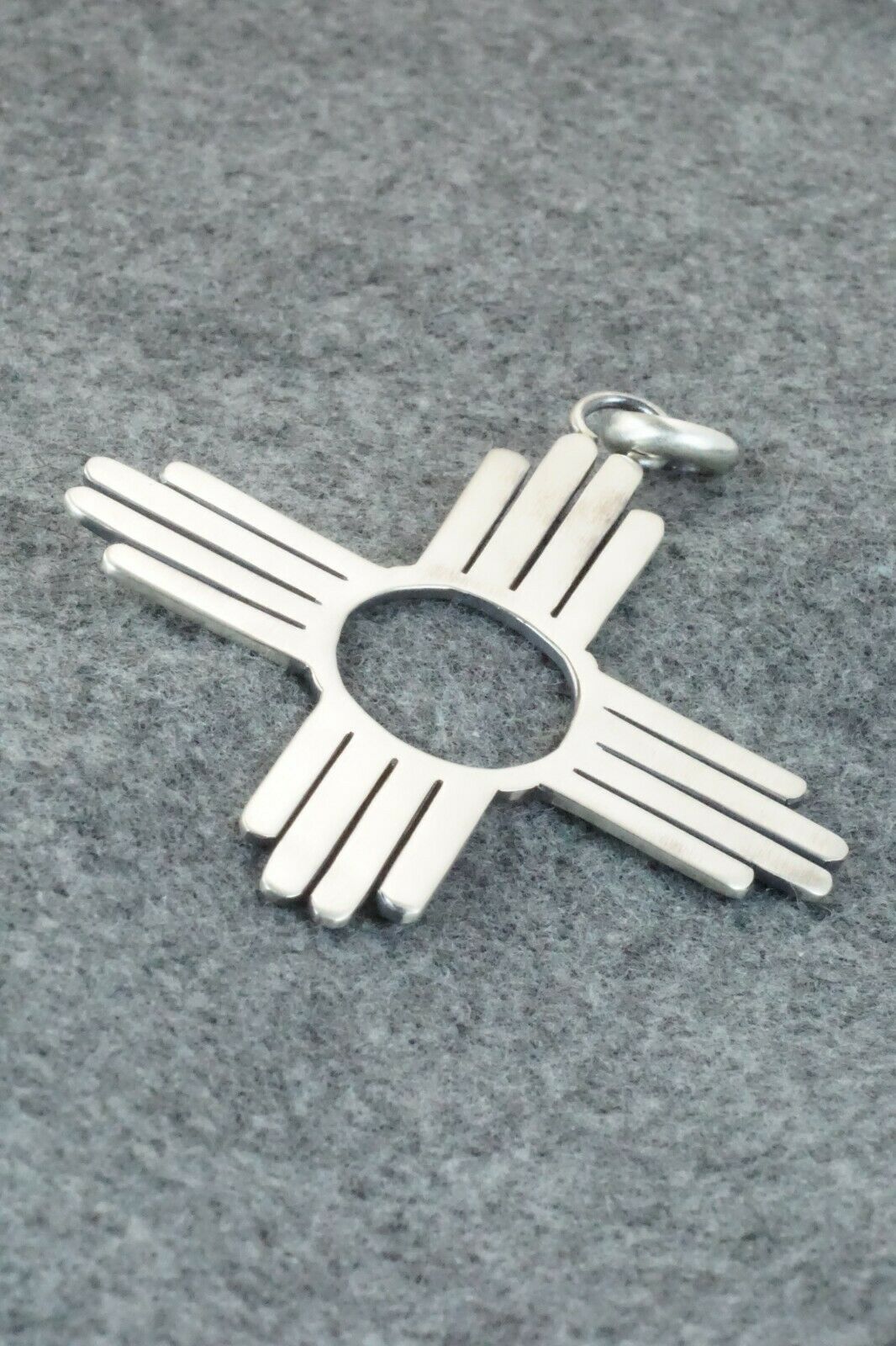 Sterling Silver Zia Pendant - Thomas Valencia