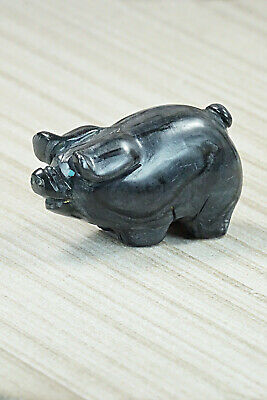Pig Zuni Fetish Carving - Stanton Hannaweeke