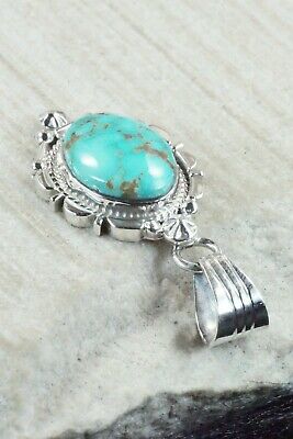 Turquoise and Sterling Silver Pendant - Daniel Benally