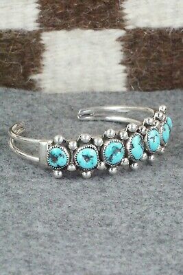 Turquoise and Sterling Silver Bracelet - Pricilla Reeder