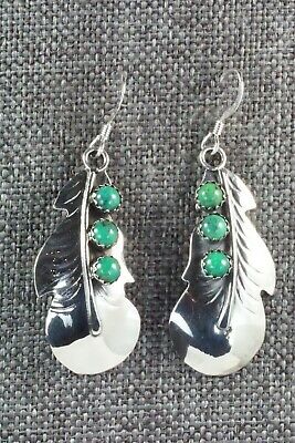 Turquoise & Sterling Silver Earrings - Genevieve Francisco