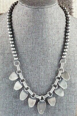 Turquoise & Sterling Silver Necklace and Earrings - Bobby Platero