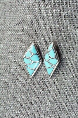 Turquoise & Sterling Silver Earrings - Orena Leekya