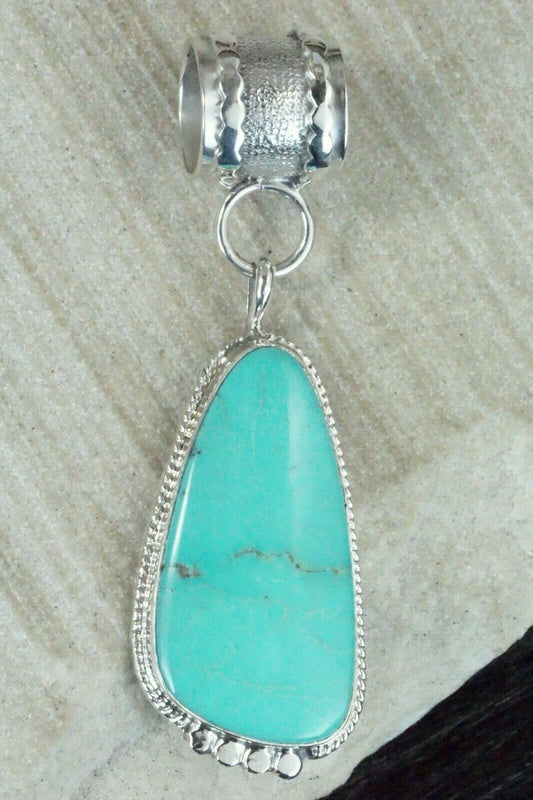 Turquoise & Sterling Silver Pendant - Sharon McCarthy