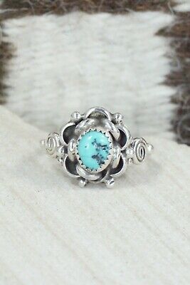 Turquoise & Sterling Silver Ring - Maritta Martinez - Size 6