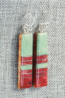 Multi Stone & Sterling Silver Earrings - Ronald Chavez